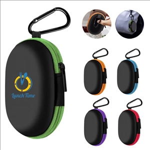 Portable EVA Storage Pouch Bag with Carabiner